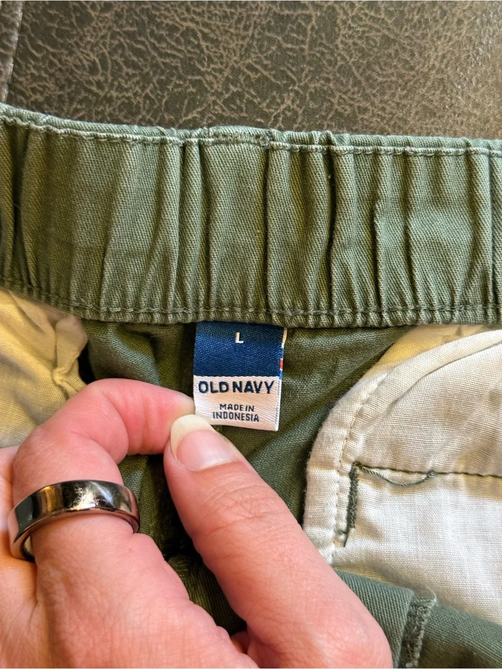 Old Navy High Waist Chino Pants - Olive Green